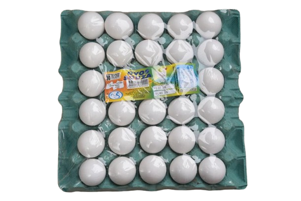 Bandeja com 30 ovos